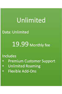 Our Mobile Tariffs - Unlimited