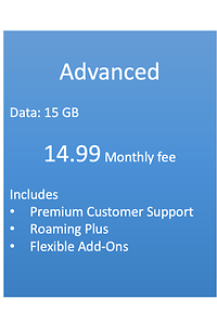 Our Mobile Tariffs - Advanced