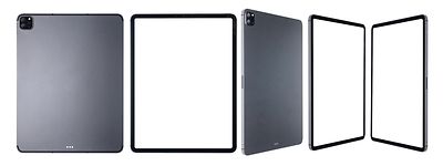 Tablet front and back